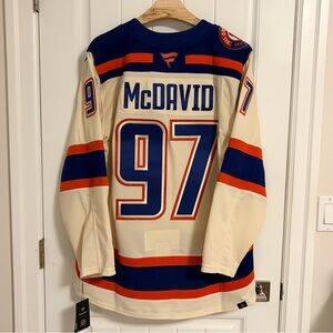 BNWT Authentic Fanatics Edmonton Oilers Connor McDavid Alternate Jersey 54 XL